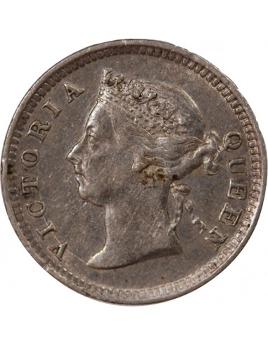 HONG KONG, VICTORIA - 5 CENTS ARGENT 1901