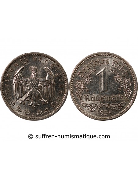 ALLEMAGNE - 1 MARK 1934 A BERLIN