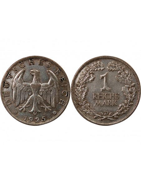 ALLEMAGNE - 1 MARK 1925 D MUNICH