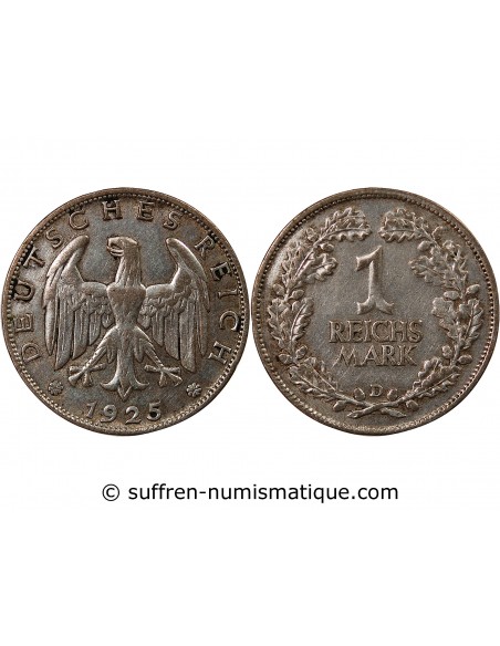 ALLEMAGNE - 1 MARK 1925 D MUNICH
