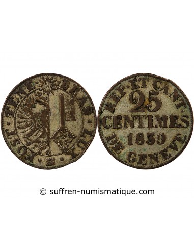 SUISSE, GENÈVE - 5 CENTIMES 1840