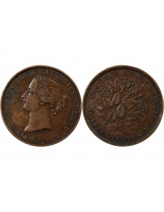 CANADA, NOUVELLE-ECOSSE, VICTORIA - JETON 1/2 PENNY 1856 2