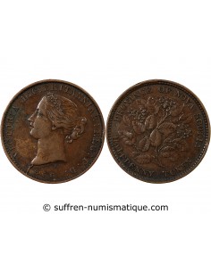 CANADA, NOUVELLE-ECOSSE, VICTORIA - JETON 1/2 PENNY 1856