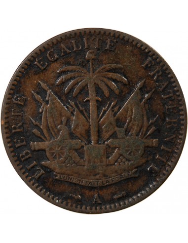 HAITI - 1 CENTIME 1886 A PARIS