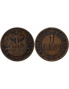 HAITI - 1 CENTIME 1886 A PARIS 2