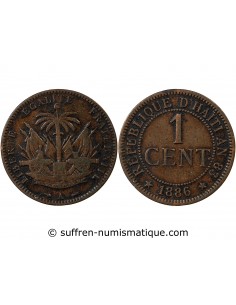 HAITI - 1 CENTIME 1886 A PARIS
