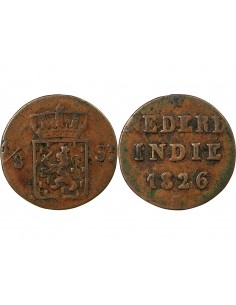 INDONESIE, WILLEM Ier - 1/8 STUIVER 1826 SUMATRA 2