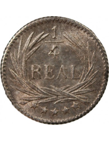 GUATEMALA - 1/4 REAL ARGENT 1897