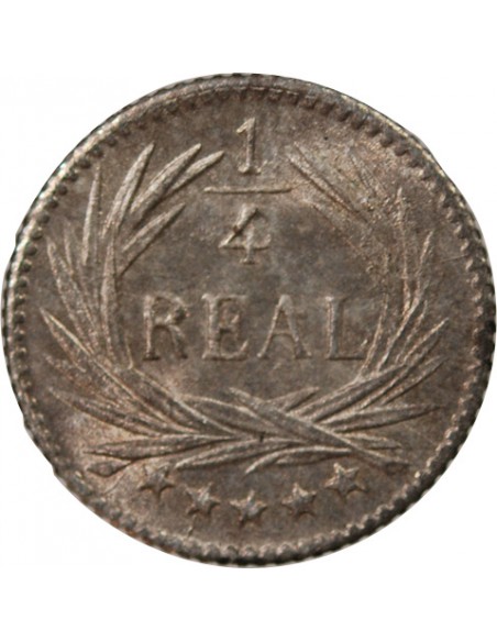 GUATEMALA - 1/4 REAL ARGENT 1897