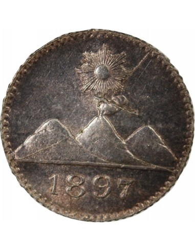GUATEMALA - 1/4 REAL ARGENT 1897