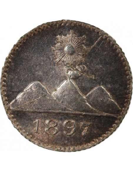 GUATEMALA - 1/4 REAL ARGENT 1897