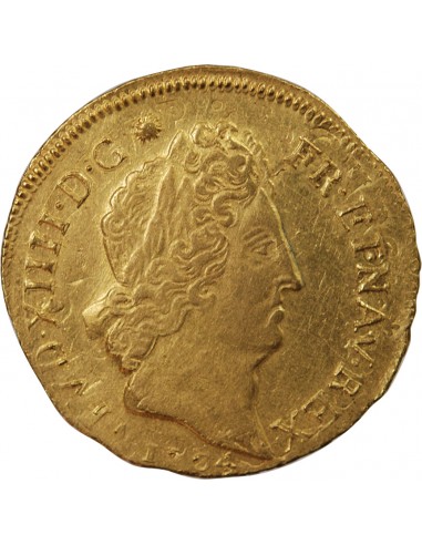 LOUIS XIV - DOUBLE LOUIS D'OR AUX INSIGNES 1704 AIX - R3