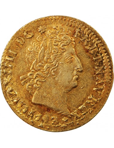 LOUIS XIV - LOUIS D'OR AUX 8 L ET INSIGNES 1702 H LA ROCHELLE