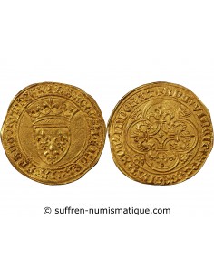 CHARLES VI LE FOU - ECU D'OR A LA COURONNE 1380 / 1422 PARIS