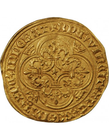 CHARLES VI LE FOU - ECU D'OR A LA COURONNE 1380 / 1422 PARIS