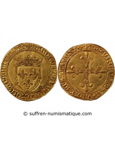 CHARLES VIII - ECU D'OR AU SOLEIL 1483 / 1498 LYON