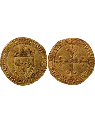 CHARLES VIII - ECU D'OR AU SOLEIL 1483 / 1498 LYON