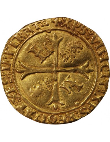 LOUIS XII - ECU D'OR AUX PORCS-EPICS 1498 / 1514 LYON