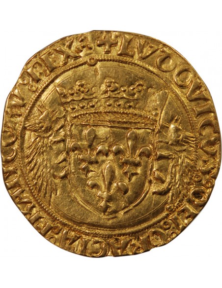LOUIS XII - ECU D'OR AUX PORCS-EPICS 1498 / 1514 LYON