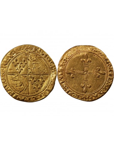 FRANCOIS Ier - ECU D'OR AU SOLEIL DU DAUPHINE 1515 / 1547 ROMANS