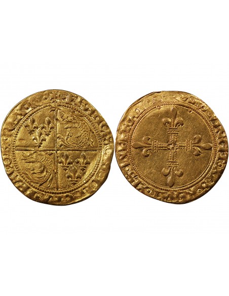 FRANCOIS Ier - ECU D'OR AU SOLEIL DU DAUPHINE 1515 / 1547 ROMANS