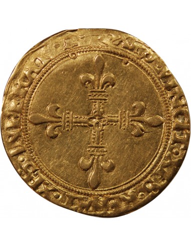 FRANCOIS Ier - ECU D'OR AU SOLEIL DU DAUPHINE 1515 / 1547 ROMANS