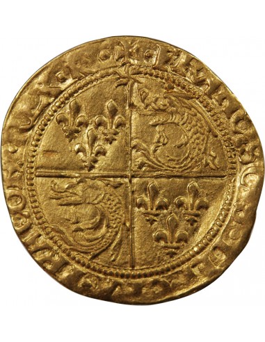 FRANCOIS Ier - ECU D'OR AU SOLEIL DU DAUPHINE 1515 / 1547 ROMANS