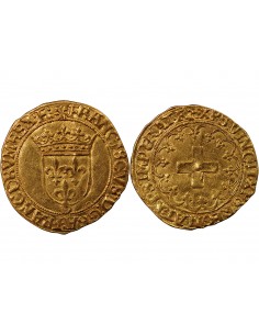 FRANCOIS Ier ﻿﻿- ECU D'OR A LA CROISETTE 1515 / 1547 LYON 2