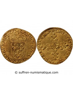 CHARLES IX ﻿﻿- ECU D'OR AU SOLEIL 1560 / 1574 LA ROCHELLE