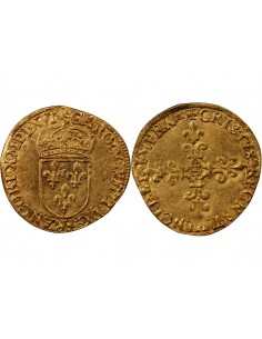 CHARLES IX ﻿﻿- ECU D'OR AU SOLEIL 1560 / 1574 LA ROCHELLE 2