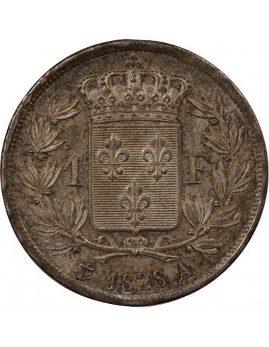 CHARLES X - 1 FRANC ARGENT 1828 A PARIS