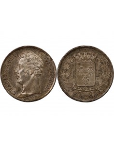 CHARLES X - 1 FRANC ARGENT 1828 A PARIS 2