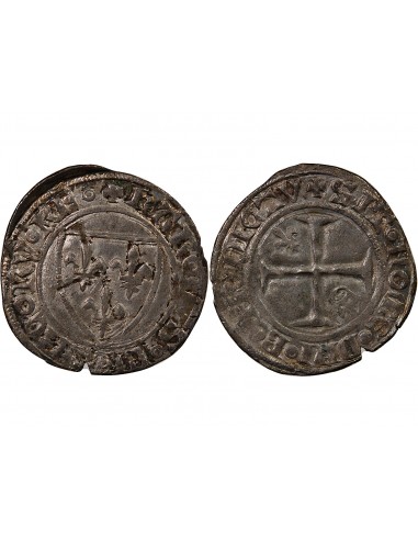 CHARLES VI - DEMI-GUENAR 1389 ROUEN