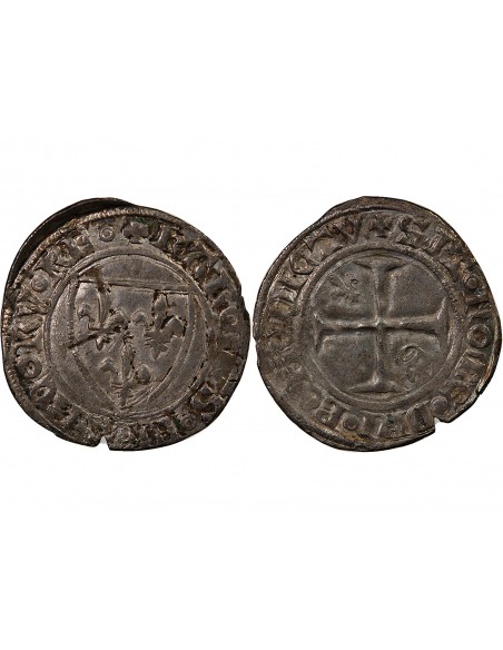 CHARLES VI - DEMI-GUENAR 1389 ROUEN