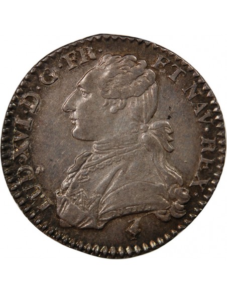 LOUIS XVI - 1/10 ECU AUX BRANCHES D'OLIVIER 1778 A PARIS