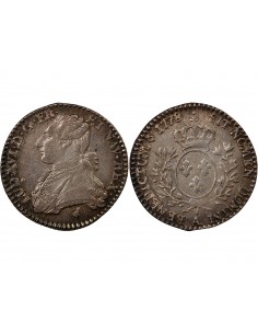 LOUIS XVI - 1/10 ECU AUX BRANCHES D'OLIVIER 1778 A PARIS 2