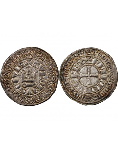 PHILIPPE IV LE BEL - GROS TOURNOIS A L'O LONG 1285 / 1314