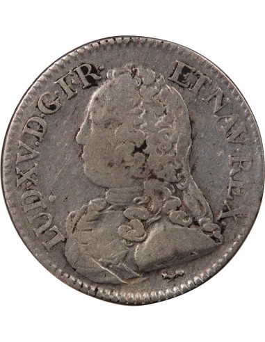 LOUIS XV - 1/5 ECU AUX BRANCHES D'OLIVIER 1727 A PARIS