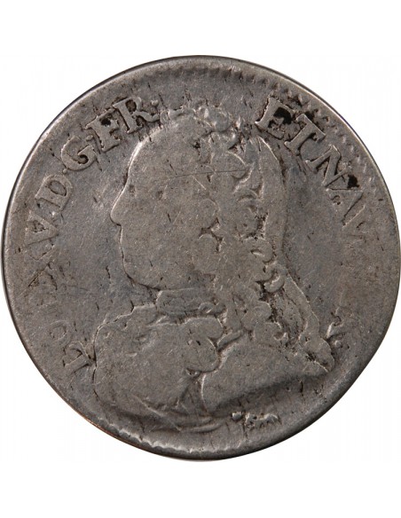 LOUIS XV - 1/5 ECU AUX BRANCHES D'OLIVIER 1731 A PARIS