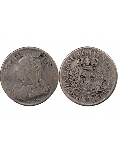 LOUIS XV - 1/5 ECU AUX BRANCHES D'OLIVIER 1731 A PARIS 2