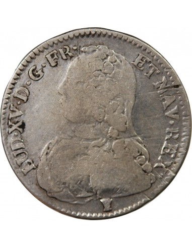 LOUIS XV - 1/2 ECU AUX BRANCHES D'OLIVIER 1729 RENNES