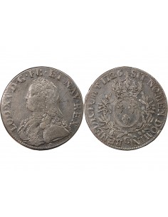 LOUIS XV - ECU AUX BRANCHES D'OLIVIER 1726 C CAEN 2