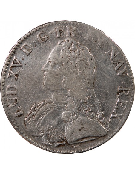 LOUIS XV - ECU AUX BRANCHES D'OLIVIER 1726 A PARIS