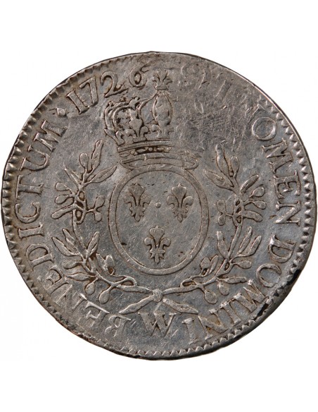 LOUIS XV - ECU AUX BRANCHES D'OLIVIER 1726 W LILLE