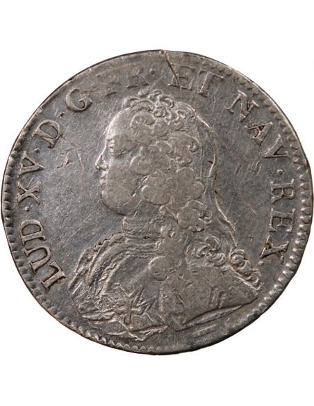 LOUIS XV - ECU AUX BRANCHES D'OLIVIER 1726 W LILLE