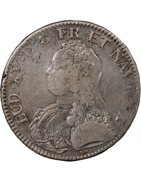 LOUIS XV - ECU AUX BRANCHES D'OLIVIER 1726 A PARIS