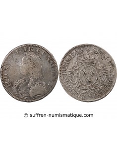 LOUIS XV - ECU AUX BRANCHES D'OLIVIER 1726 A PARIS
