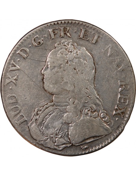 LOUIS XV - ECU AUX BRANCHES D'OLIVIER 1726 A PARIS