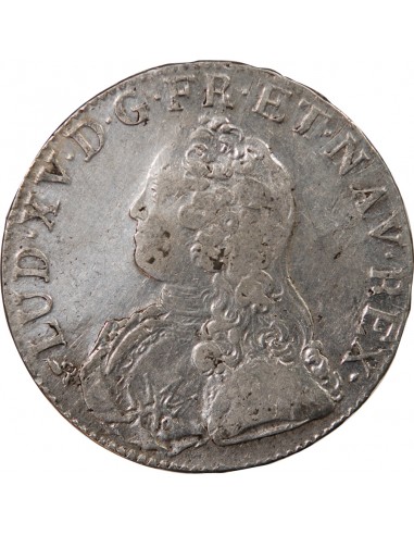 LOUIS XV - ECU AUX BRANCHES D'OLIVIER 1727 B ROUEN