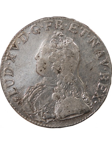 LOUIS XV - ECU AUX BRANCHES D'OLIVIER 1727 B ROUEN